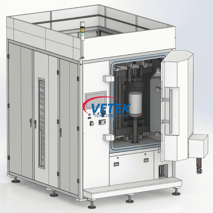 Велика піч для вирощування кристалів SiC із резистивним нагріванням